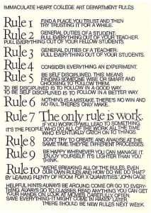 John Cages Rules